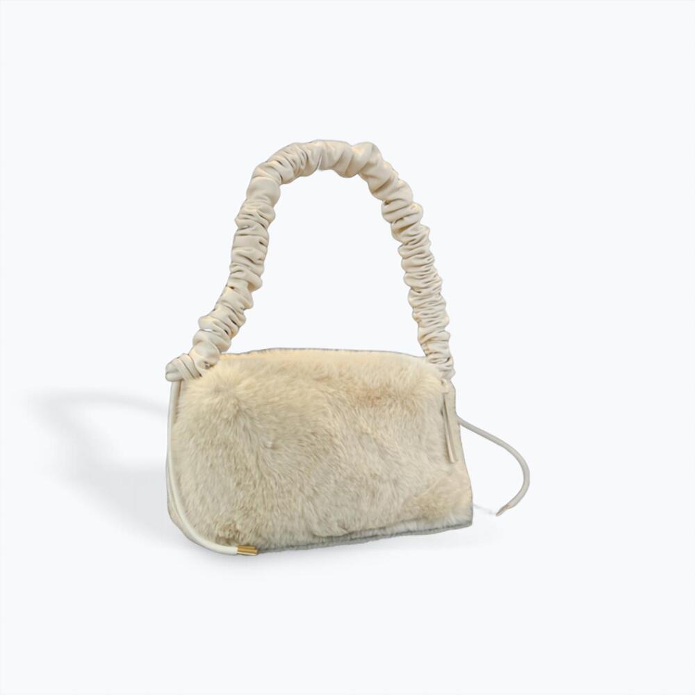 NEW CEJON andi plush hobo bag in winter white